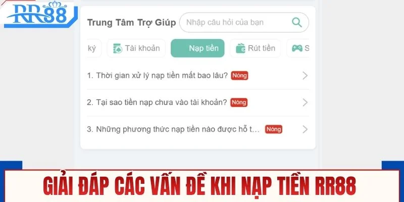 Nạp Tiền RR88 - Các Kênh Thanh Toán Phổ Biến Dễ Sử Dụng